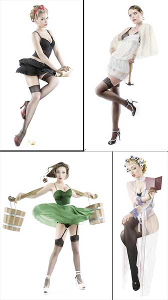 50s pin up fashion. to enjoy the happy pin-up